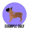 Customizable Resin French Bulldog - Keychain or 3D magnet (send photos or pick any color)