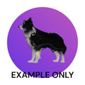 Customizable Resin Border Collie - Keychain or 3D magnet (send photos or pick any color)