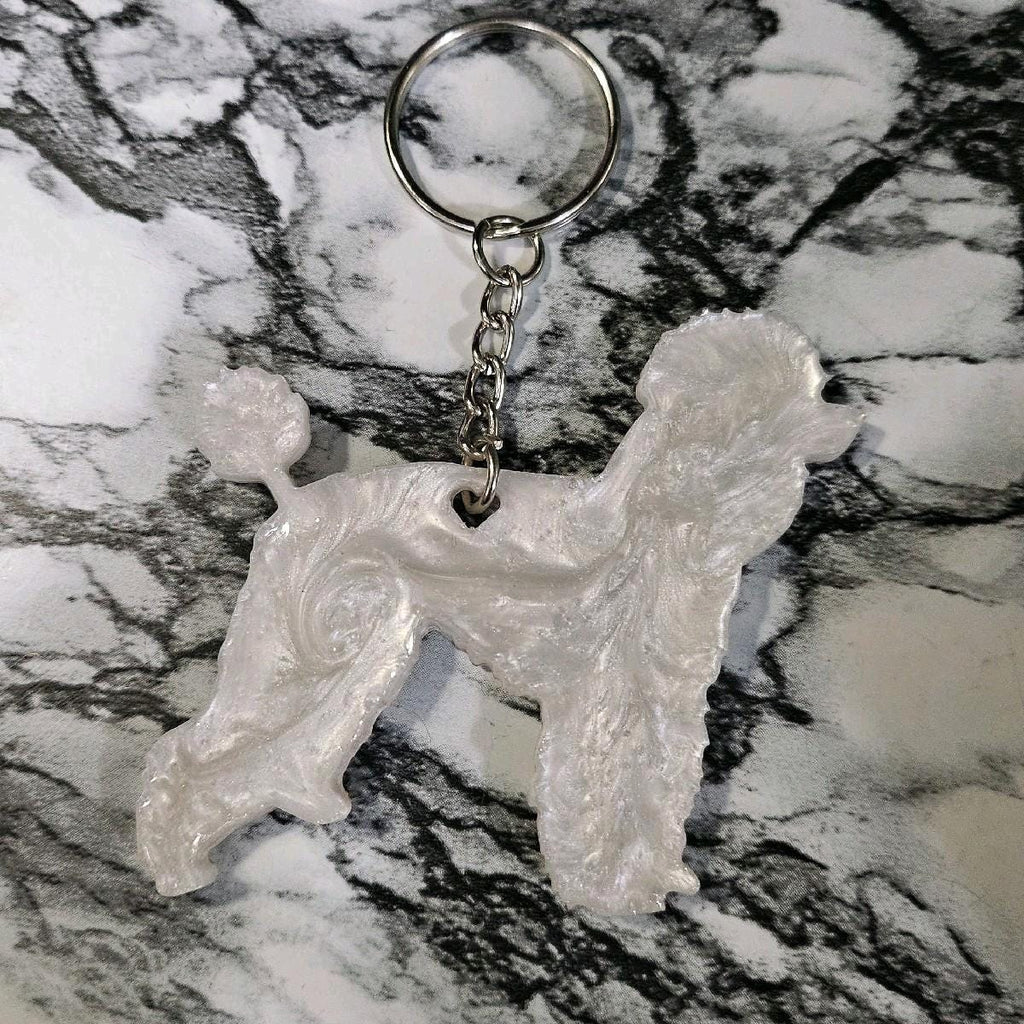 Customizable Resin Poodle - Keychain or 3D magnet (send photos or pick any color)