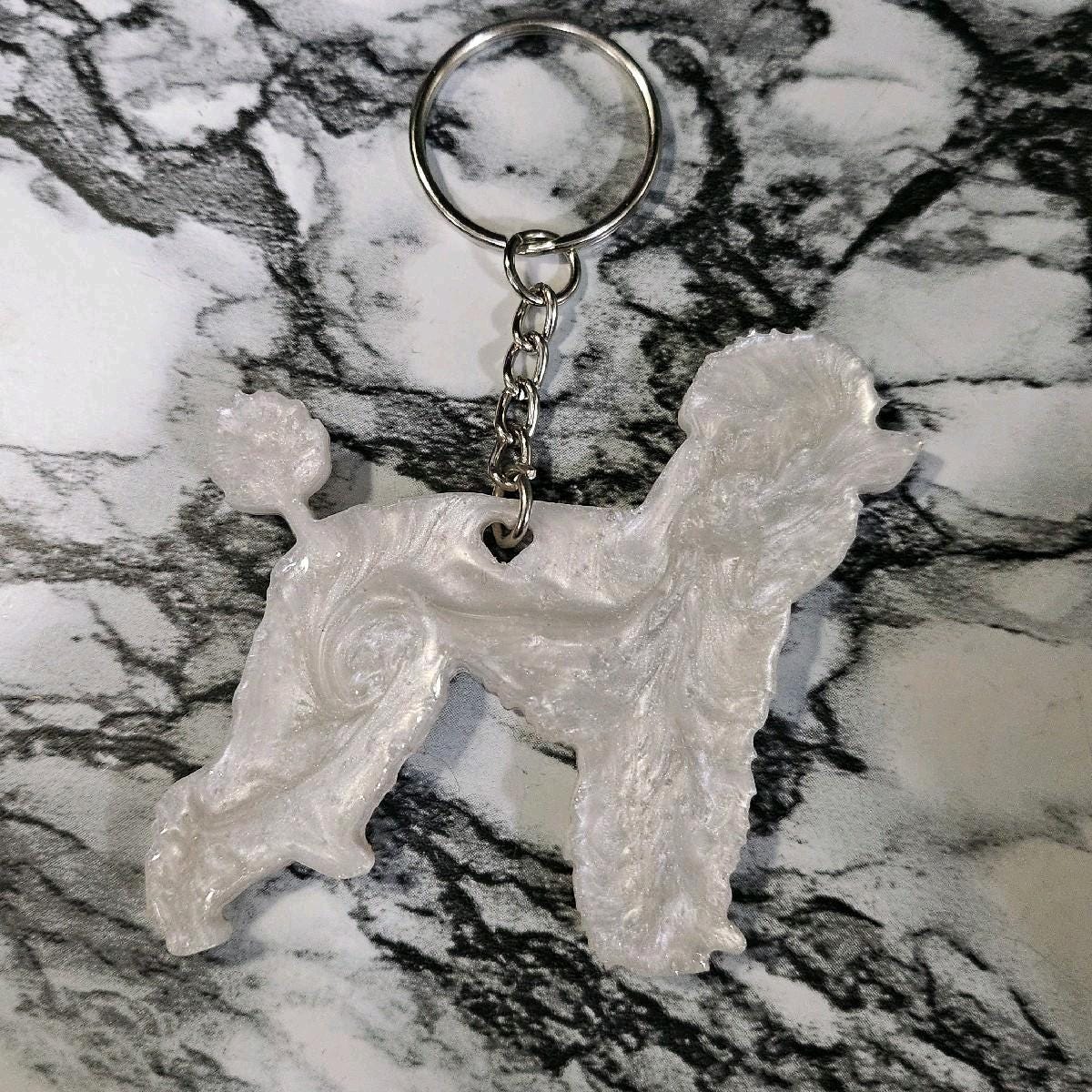 Customizable Resin Poodle - Keychain or 3D magnet (send photos or pick any color)