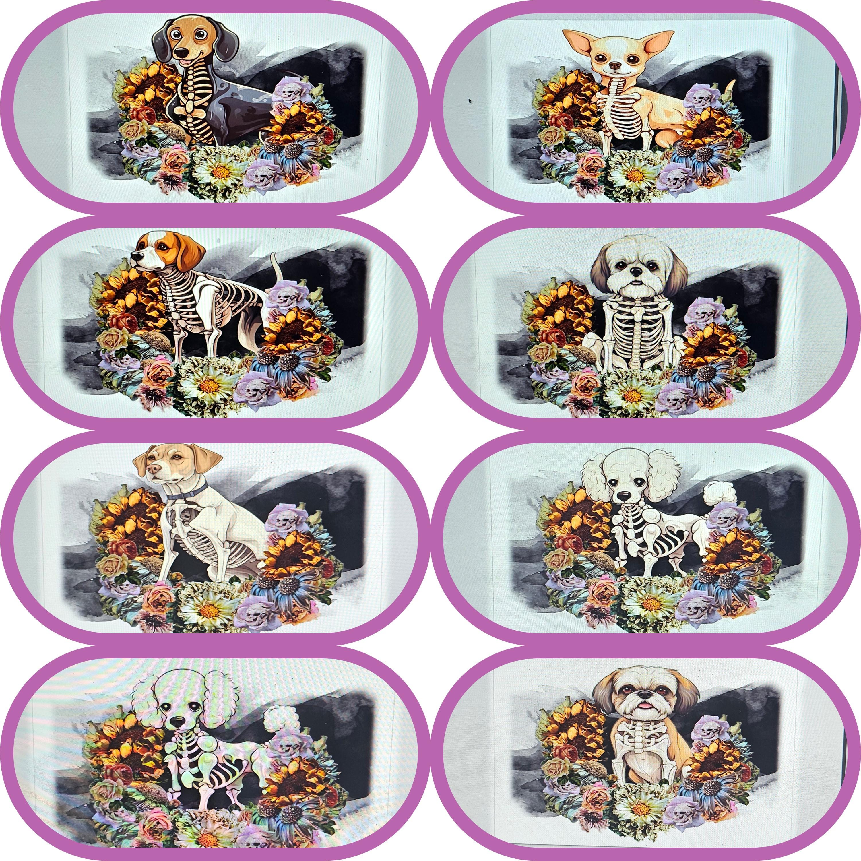 Customizable Spooky Pet Halloween skeleton Tumbler - Pick any breed