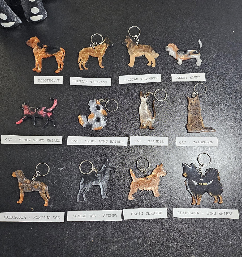 Customizable Resin (Pack of 3) BUY 2 get 1 FREEEE BOGO Bundle - Keychain or 3D magnet (send photos or pick any color)