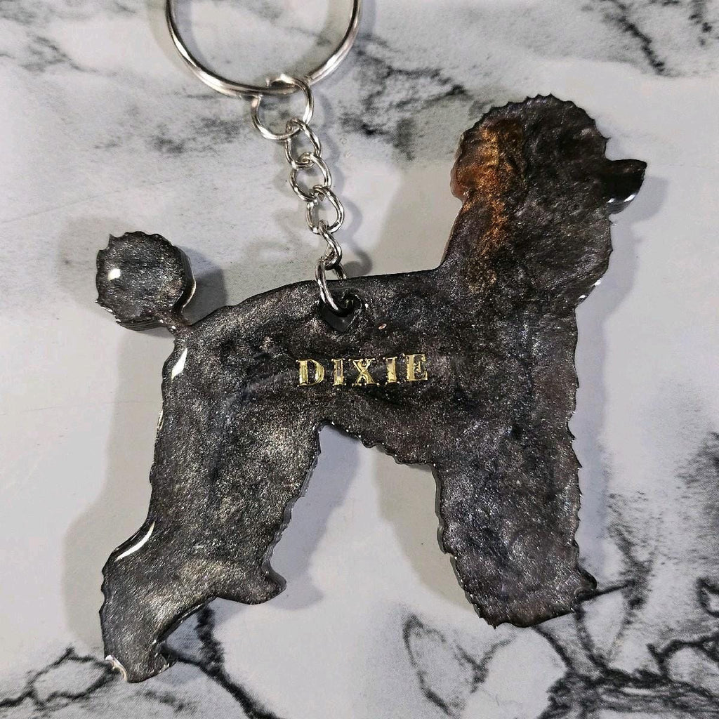 Customizable Resin Poodle - Keychain or 3D magnet (send photos or pick any color)