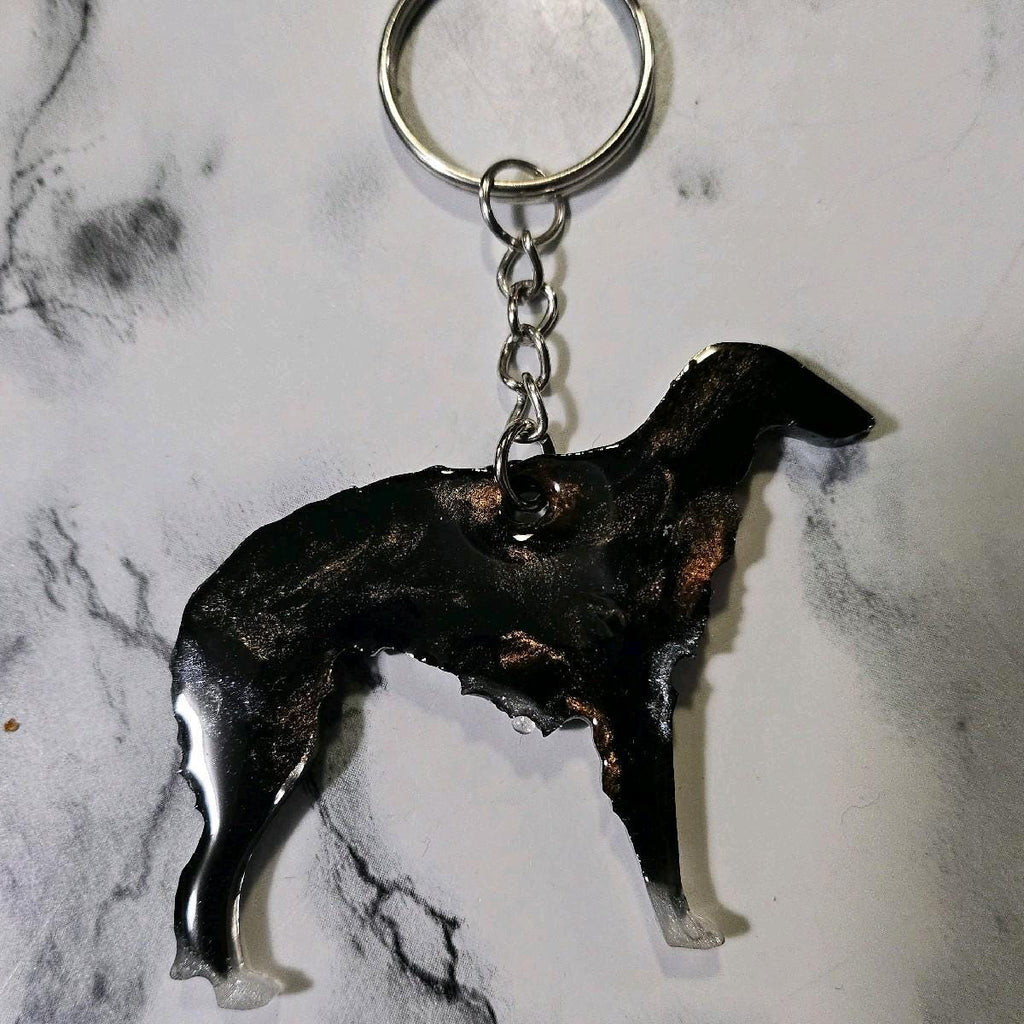 Customizable Resin Borzio - Keychain or 3D magnet (send photos or pick any color)