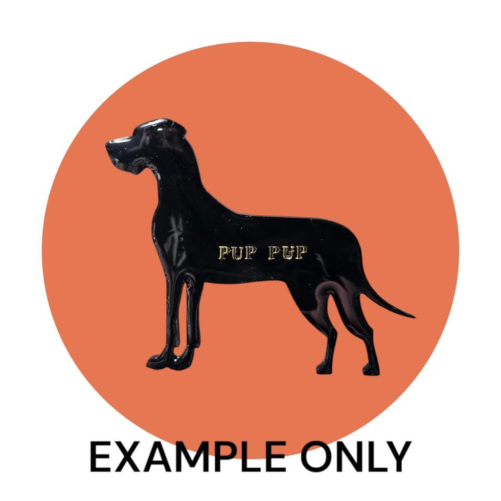 Customizable Resin Great Dane - Keychain or 3D magnet (send photos or pick any color)