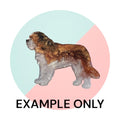 Customizable Resin St. Bernard - Keychain or 3D magnet (send photos or pick any color)