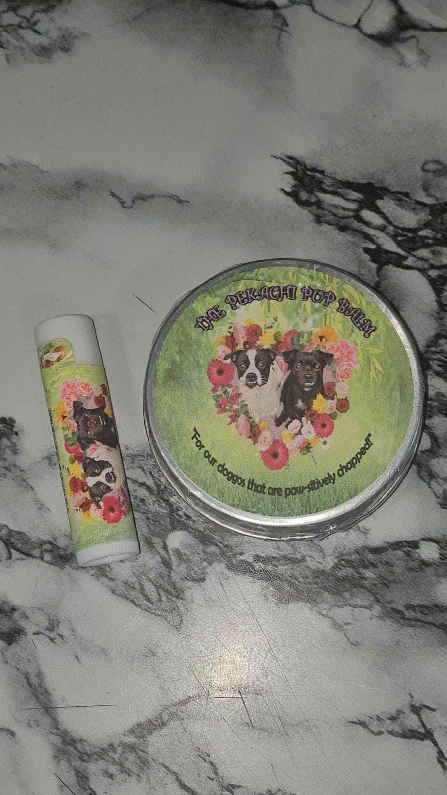 The Pekachi Pup Balm - Paw and snout balm for dogs 2oz or The Pekachi Lip Balm for Hoomans 0.15 - Soothing, healing, all natural balm!