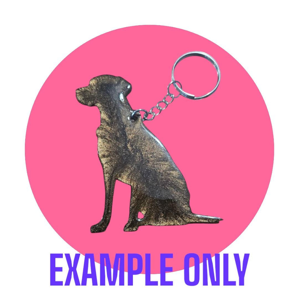 Customizable Resin Labrador- Keychain or 3D magnet (send photos or pick any color)