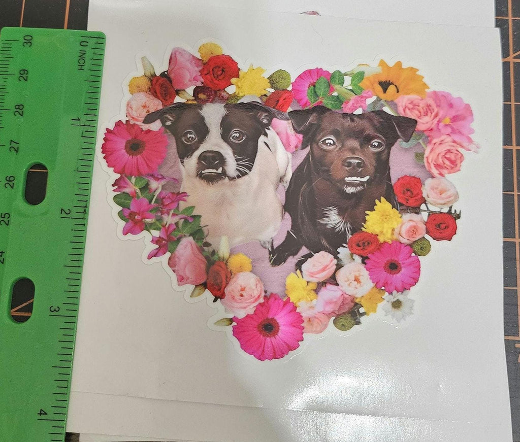 The Pekachi Twins doggy stickers - Patellar Luxation Awareness