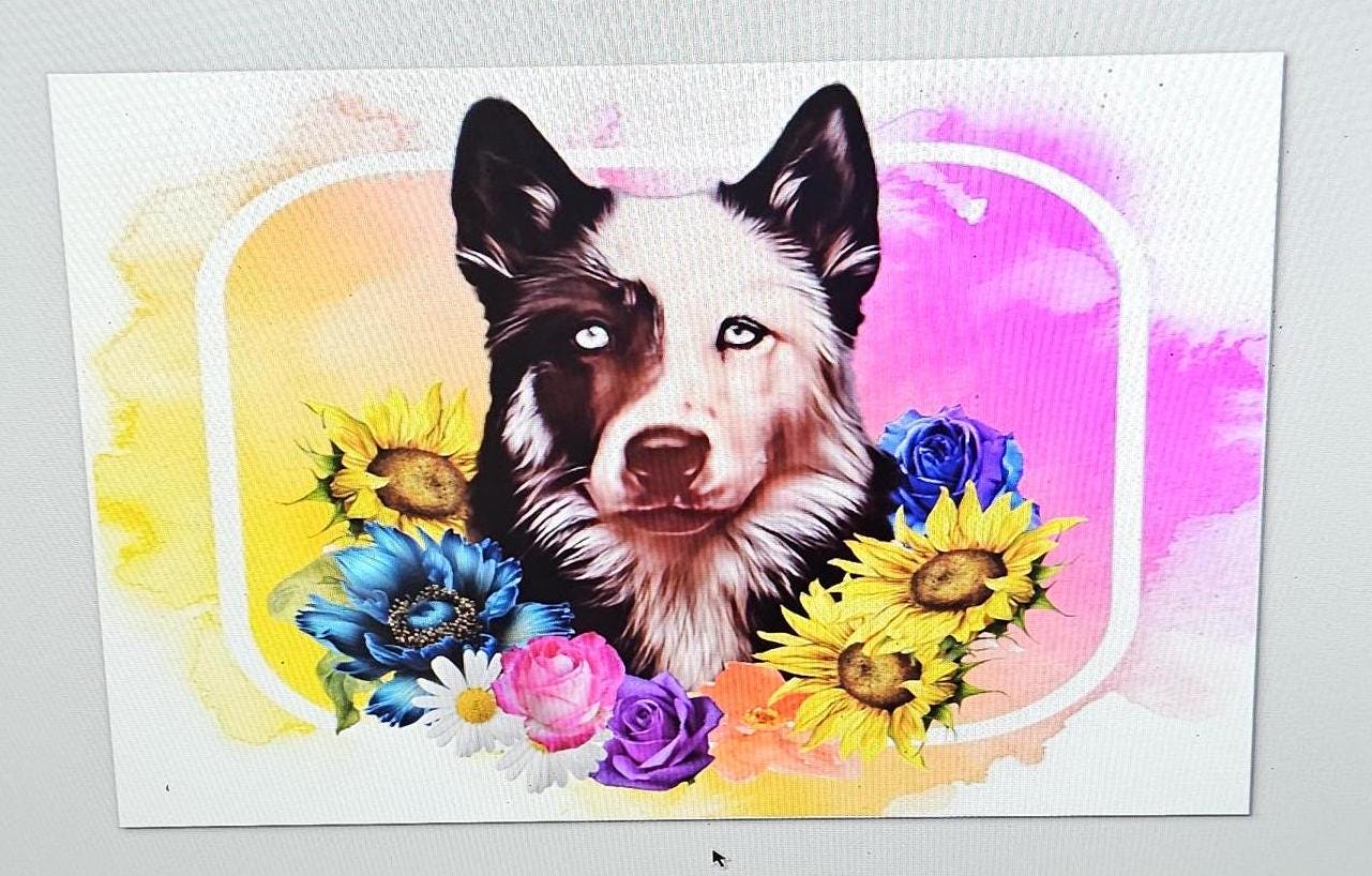 Customizable Summer/Spring Design Tumbler- pick any pet in the middle or send in headshot of your pet!