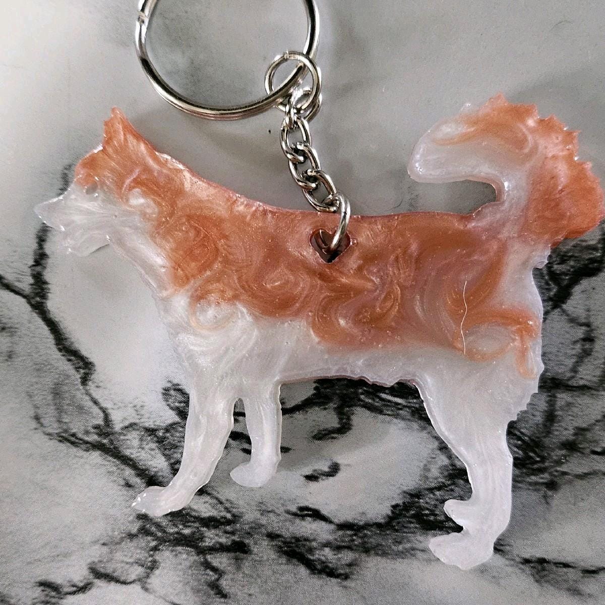 Customizable Resin Husky - Keychain or 3D magnet (send photos or pick any color)
