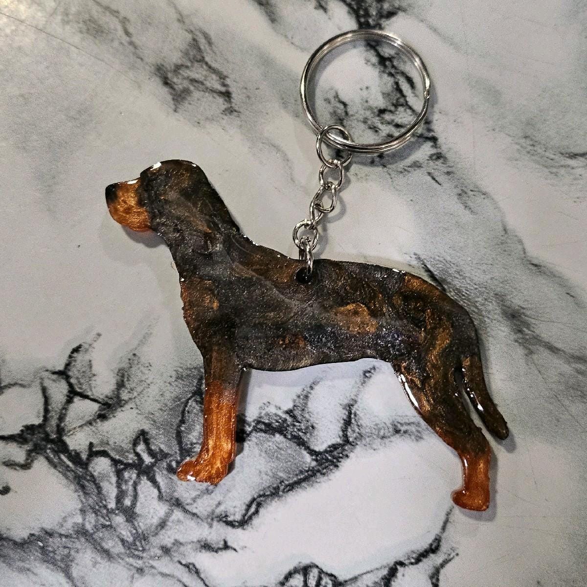 Customizable Resin Catahoula / Hunting dog- Keychain or 3D magnet (send photos or pick any color)