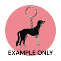 Customizable Resin Saluki - Keychain or 3D magnet (send photos or pick any color)