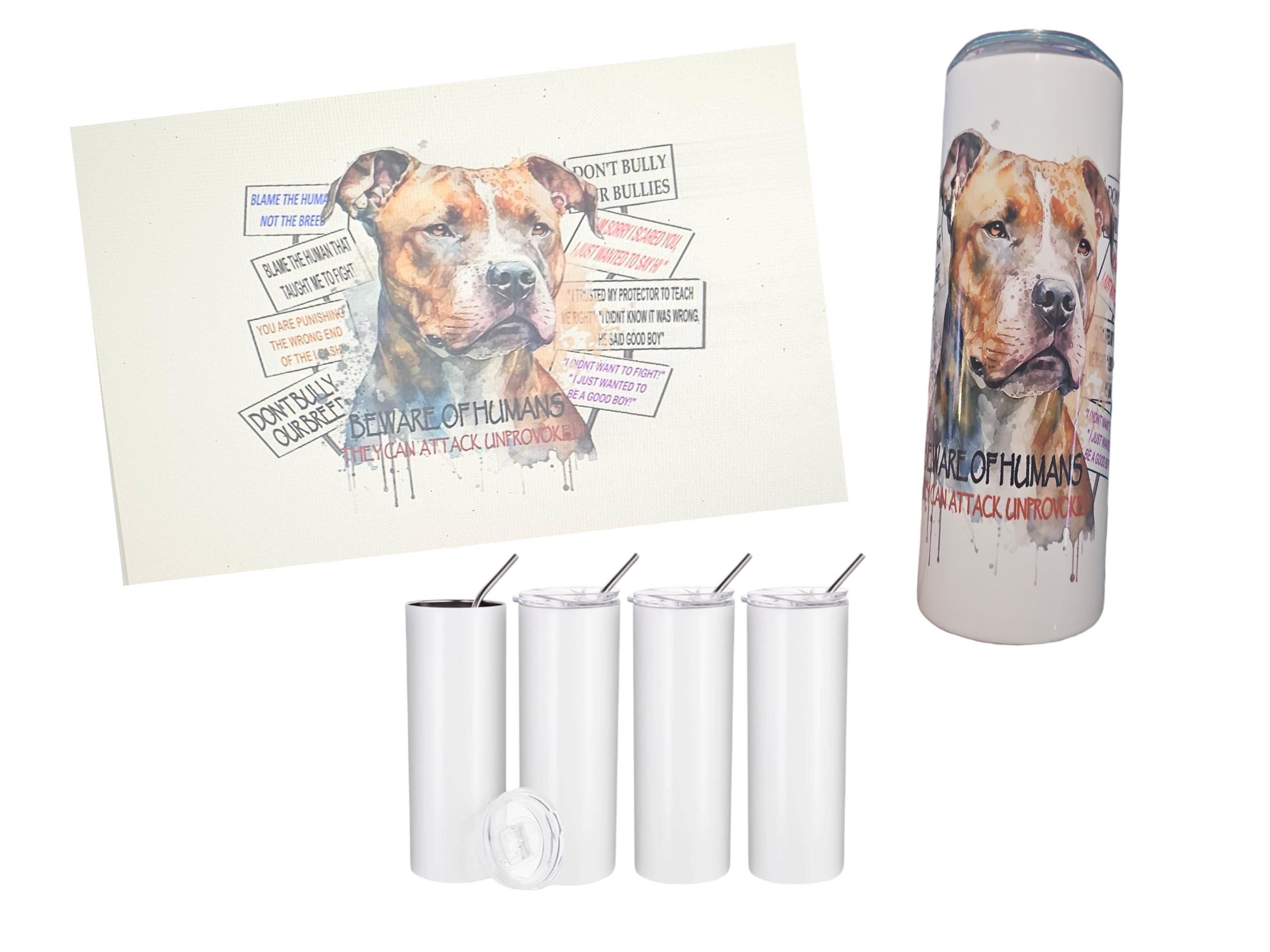 Pitbull Awareness Protest tumbler/water bottle