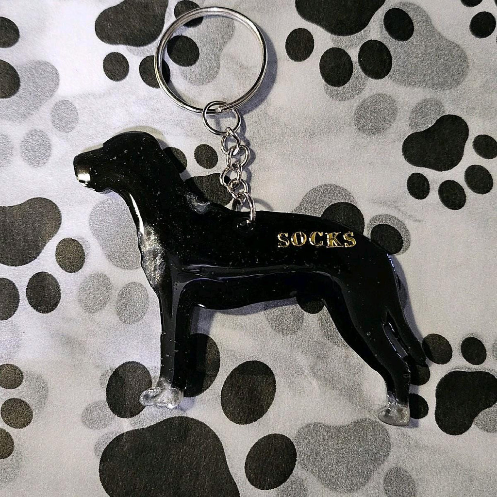 Customizable Resin Catahoula / Hunting dog- Keychain or 3D magnet (send photos or pick any color)