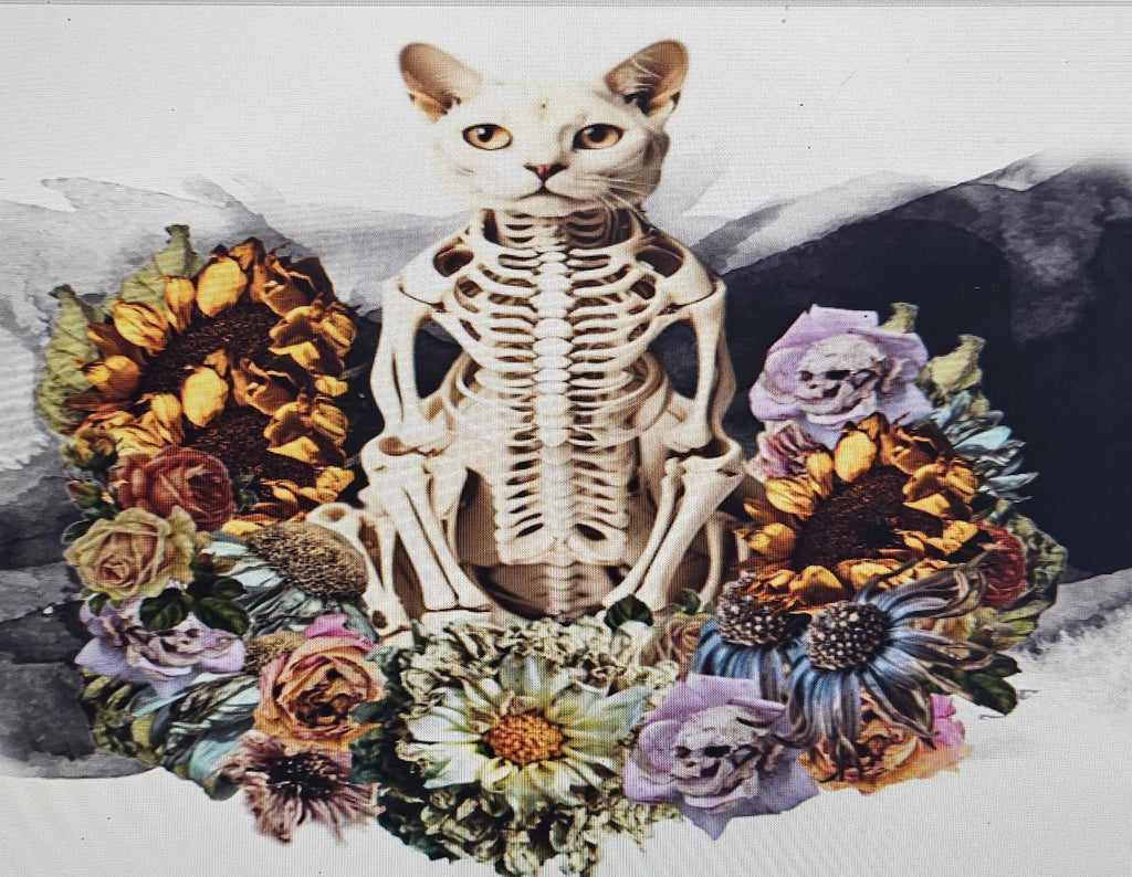 Customizable Spooky Pet Halloween skeleton Tumbler - Pick any breed