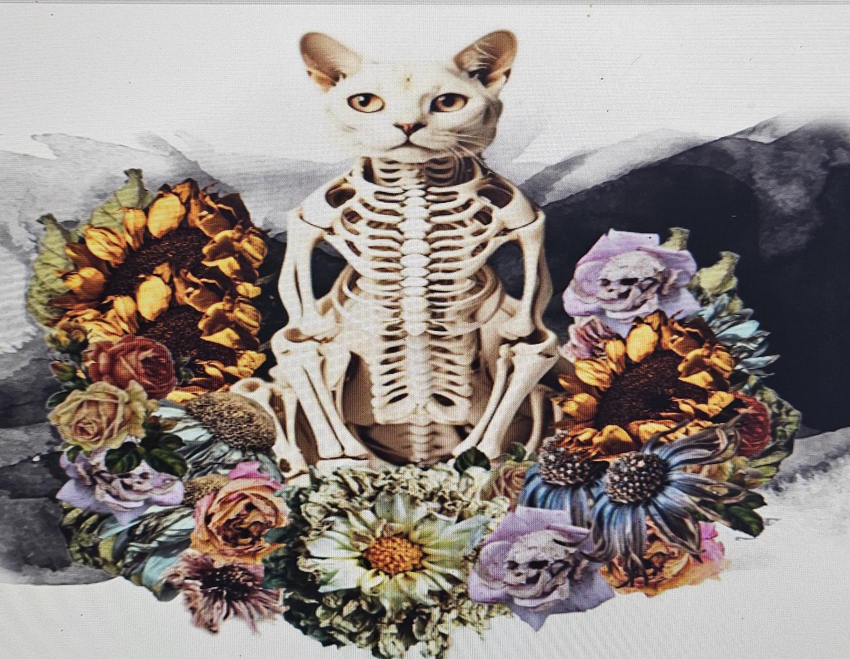 Customizable Spooky Pet Halloween skeleton Tumbler - Pick any breed