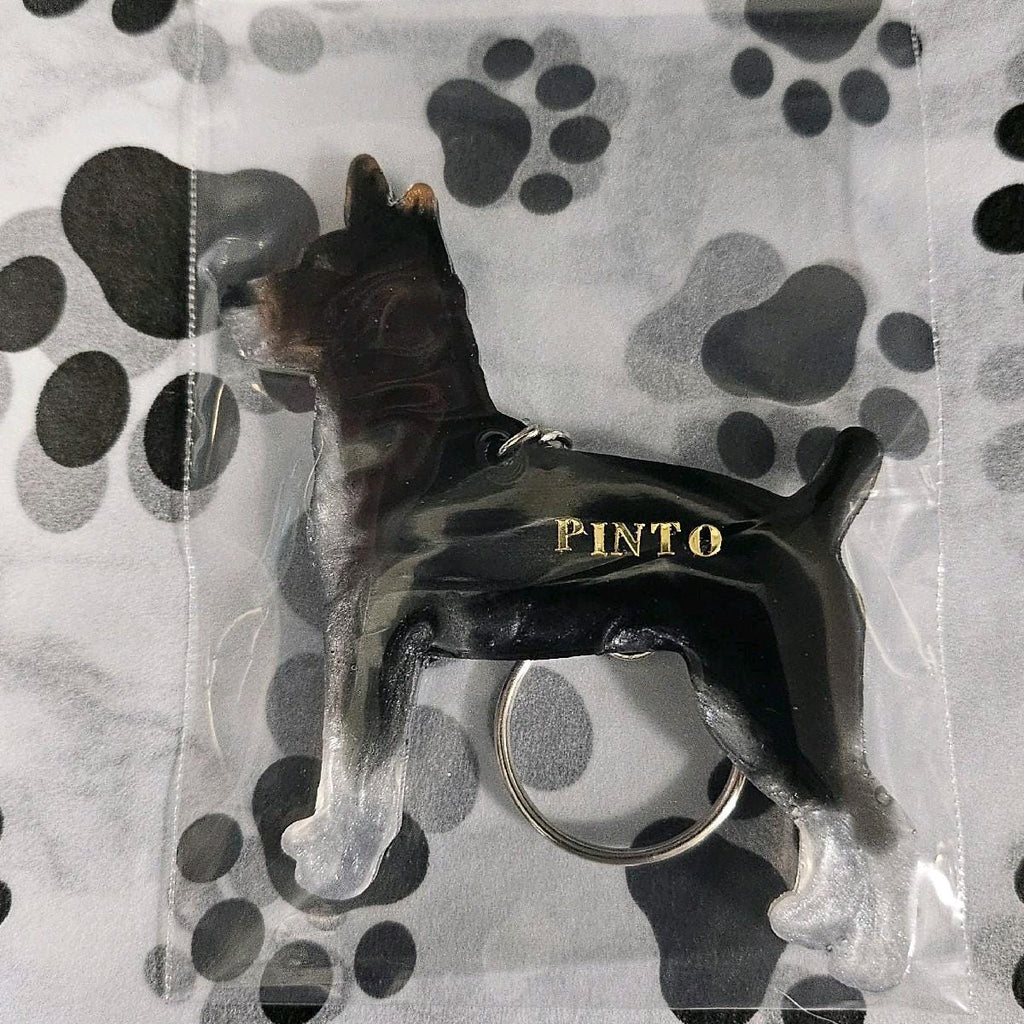Customizable Resin Rat Terrier - Keychain or 3D magnet (send photos or pick any color)