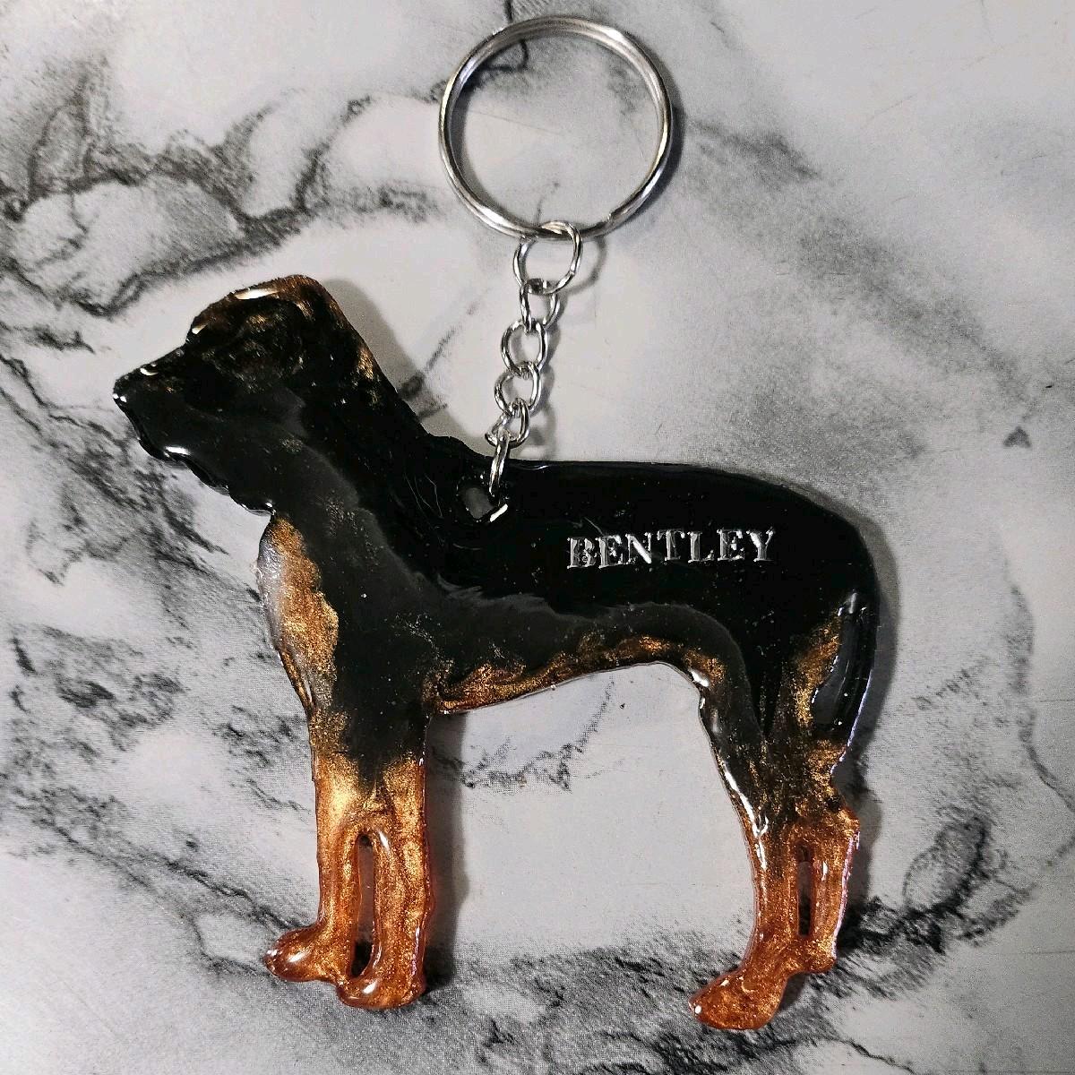 Customizable Resin Bloodhound - Keychain or 3D magnet (send photos or pick any color)