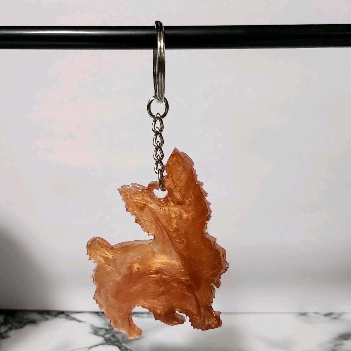 Customizable Resin Yorkie/Yorkshire Terrier - Keychain or 3D magnet (send photos or pick any color)