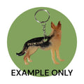 Customizable Resin German Shepherd- Keychain or 3D magnet (send photos or pick any color)
