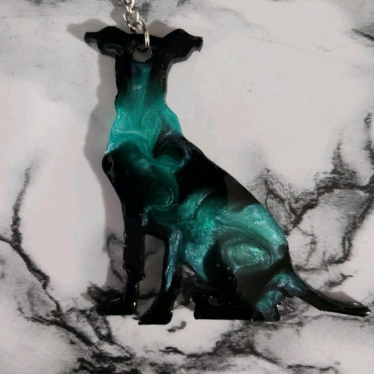 Customizable Resin Mixed Breed/General dog - Keychain or 3D magnet (send photos or pick any color)