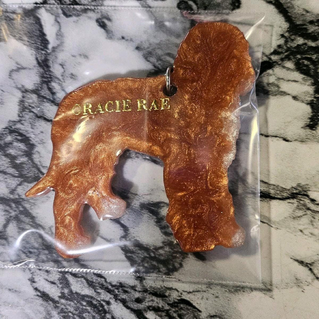Customizable Resin Doodle - Keychain or 3D magnet (send photos or pick any color)
