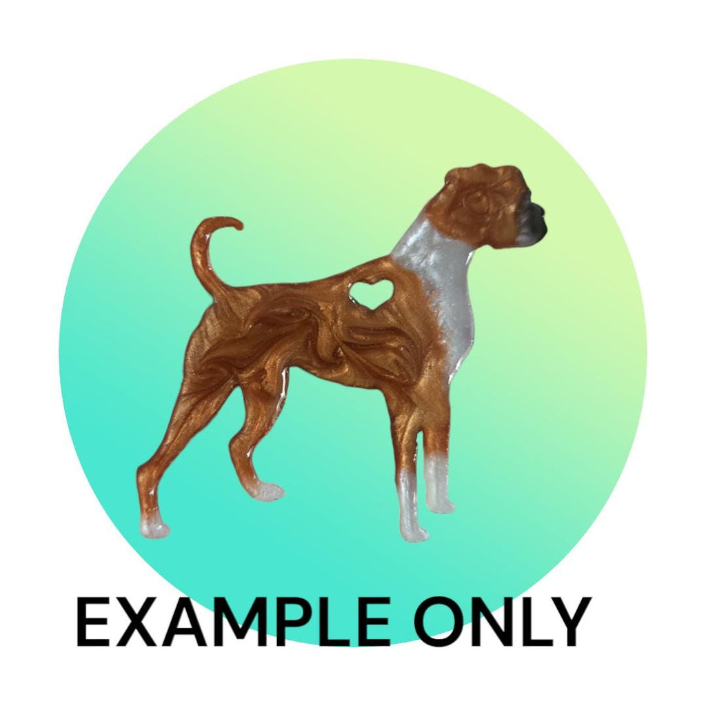 Customizable Resin Boxer - Keychain or 3D magnet (send photos or pick any color)