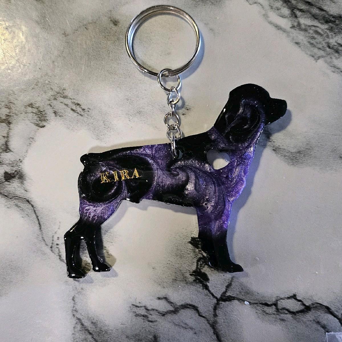 Customizable Resin Rottweiler - Keychain or 3D magnet (send photos or pick any color)