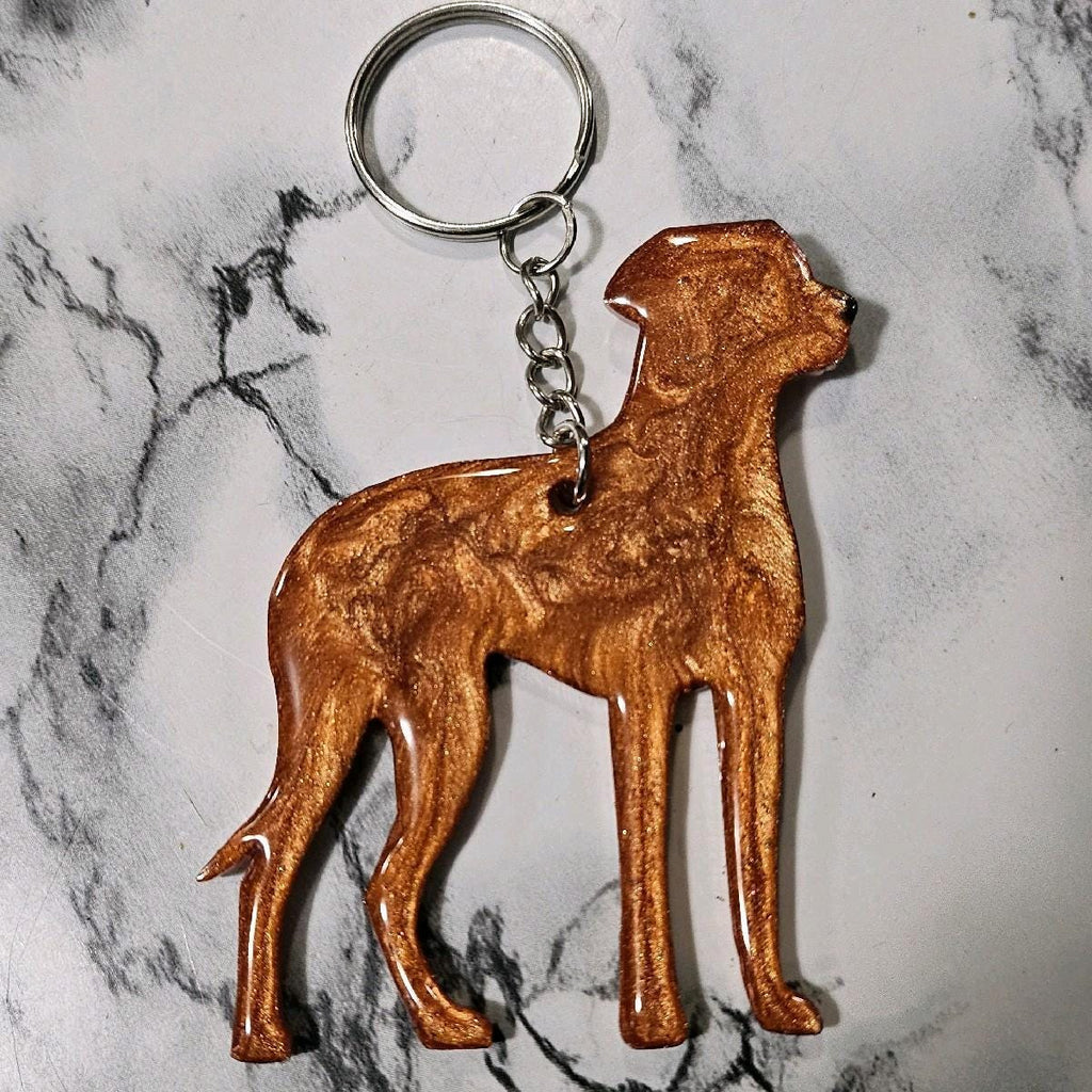 Customizable Resin Rhodesian Ridgeback - Keychain or 3D magnet (send photos or pick any color)