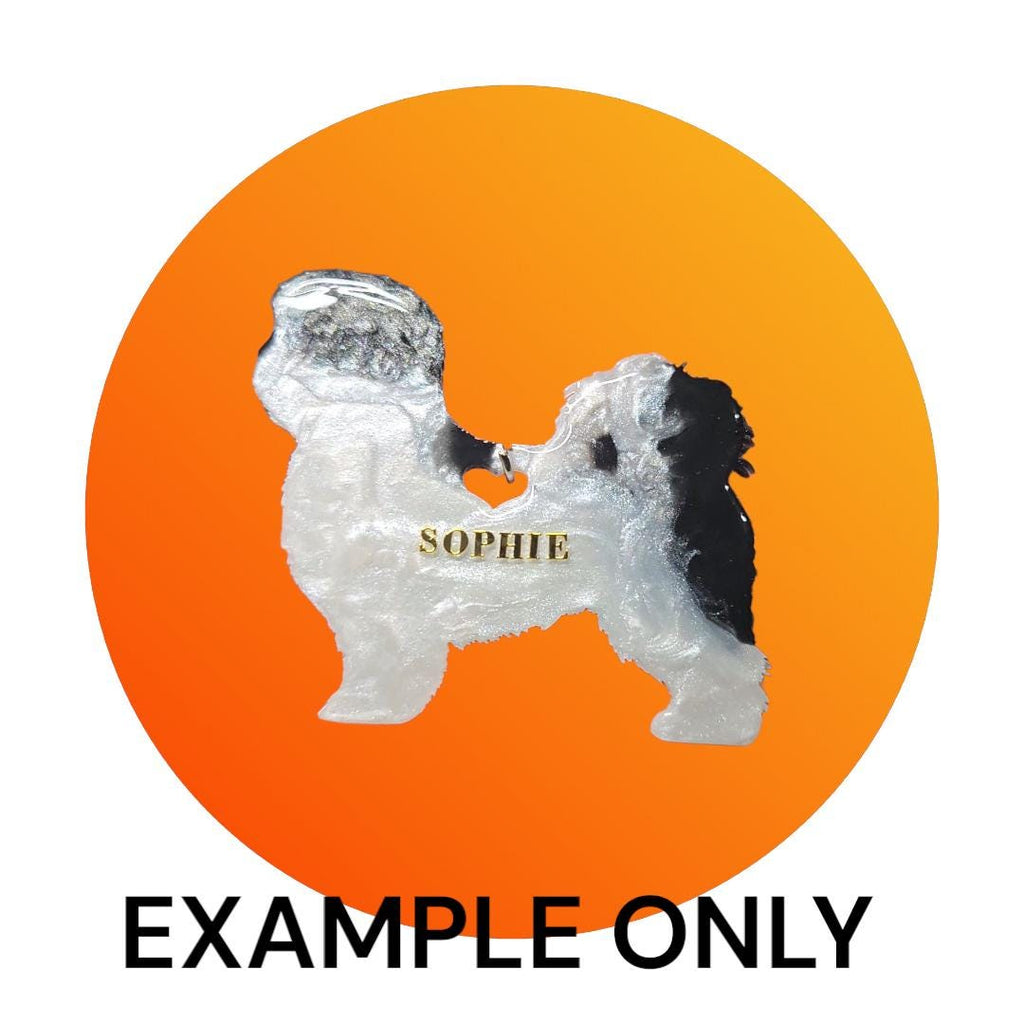 Customizable Resin Shihtzu/Llaso Apso - Keychain or 3D magnet (send photos or pick any color)
