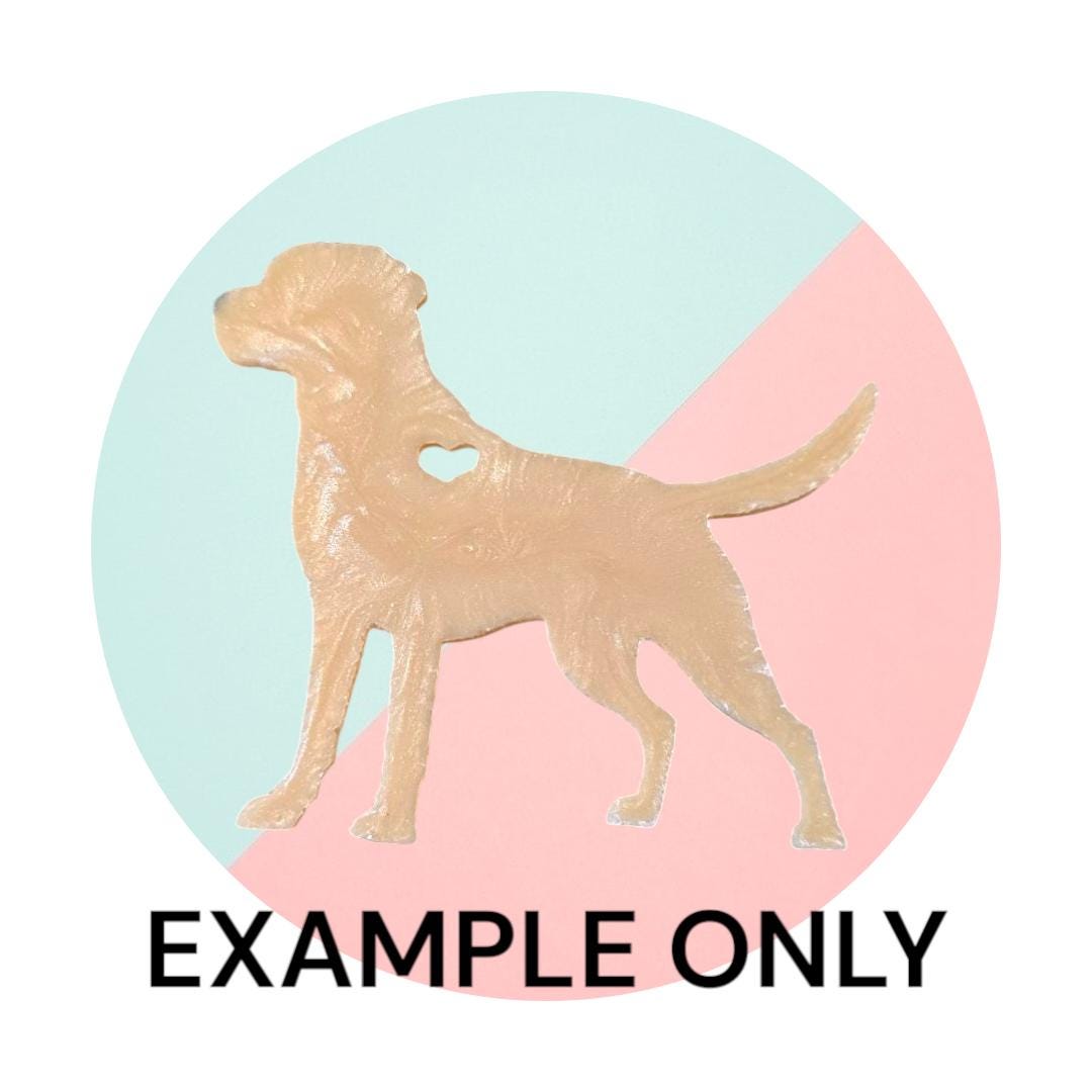Customizable Resin Labrador- Keychain or 3D magnet (send photos or pick any color)