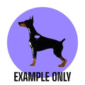 Customizable Resin Doberman - Keychain or 3D magnet (send photos or pick any color)