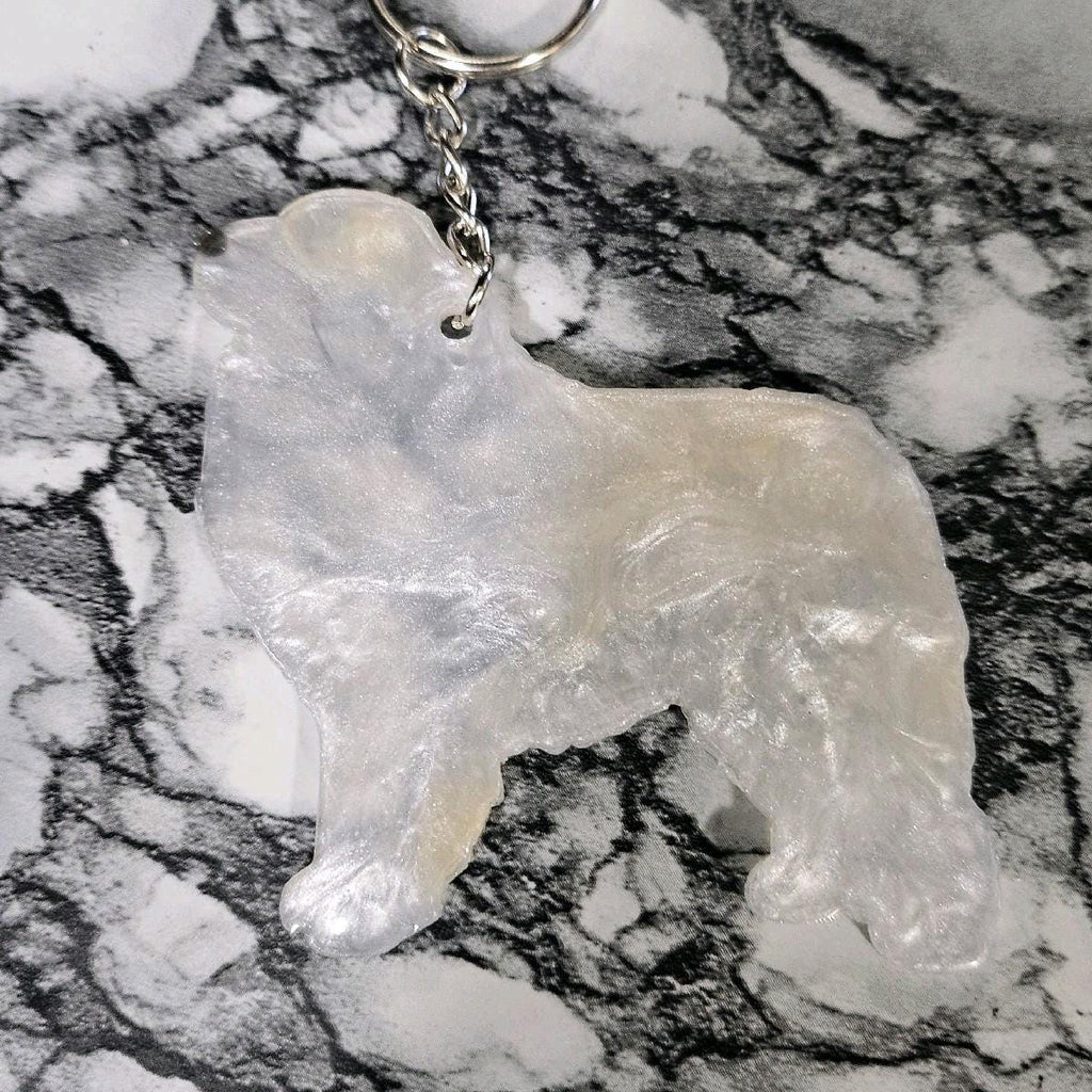 Customizable Resin Great Pyrenees - Keychain or 3D magnet (send photos or pick any color)