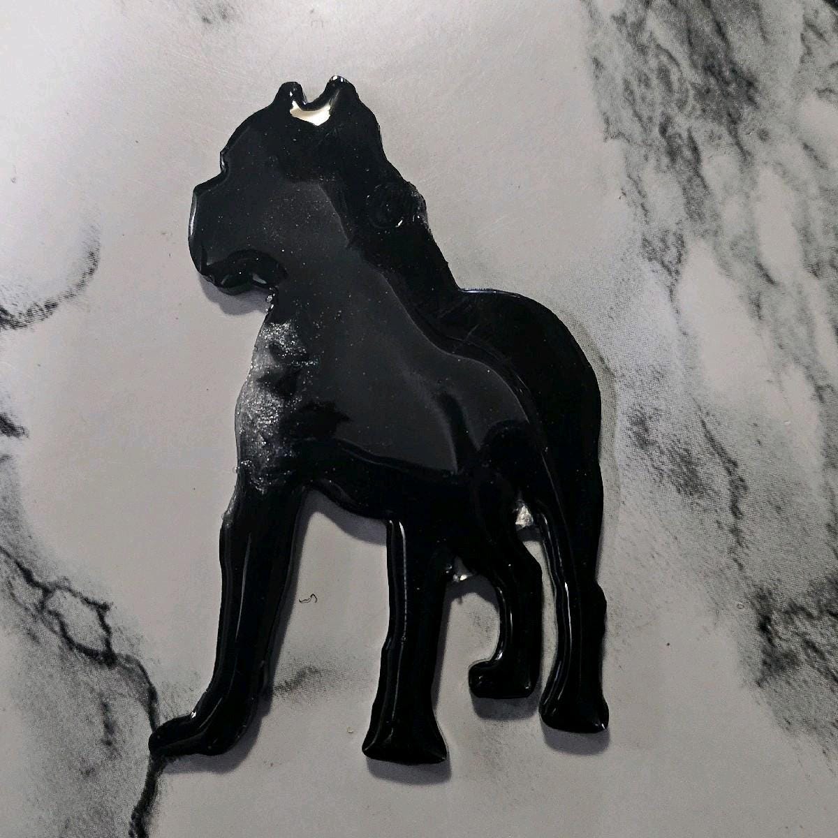 Customizable Resin Cane Corso - Keychain or 3D magnet (send photos or pick any color)