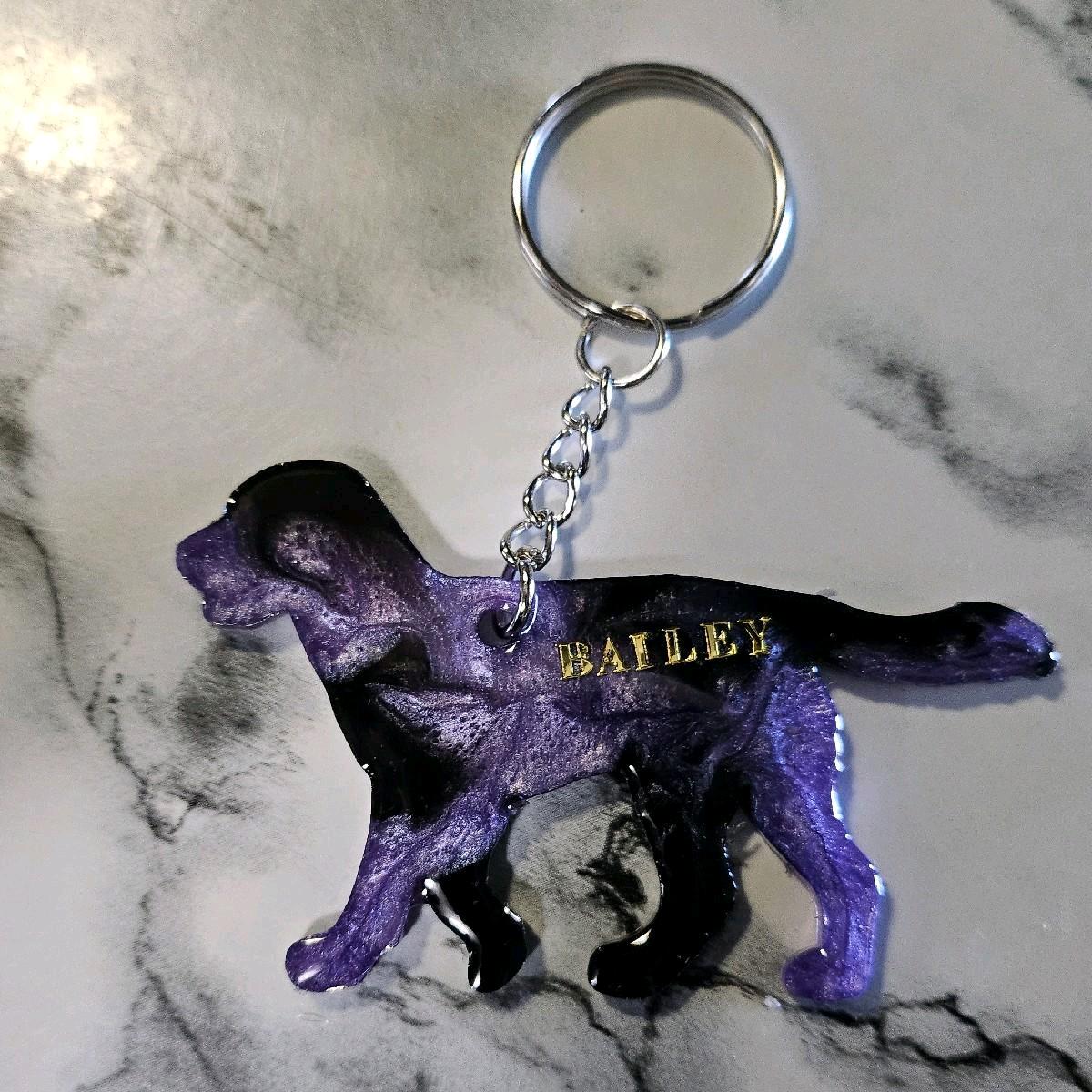 Customizable Resin Labrador- Keychain or 3D magnet (send photos or pick any color)