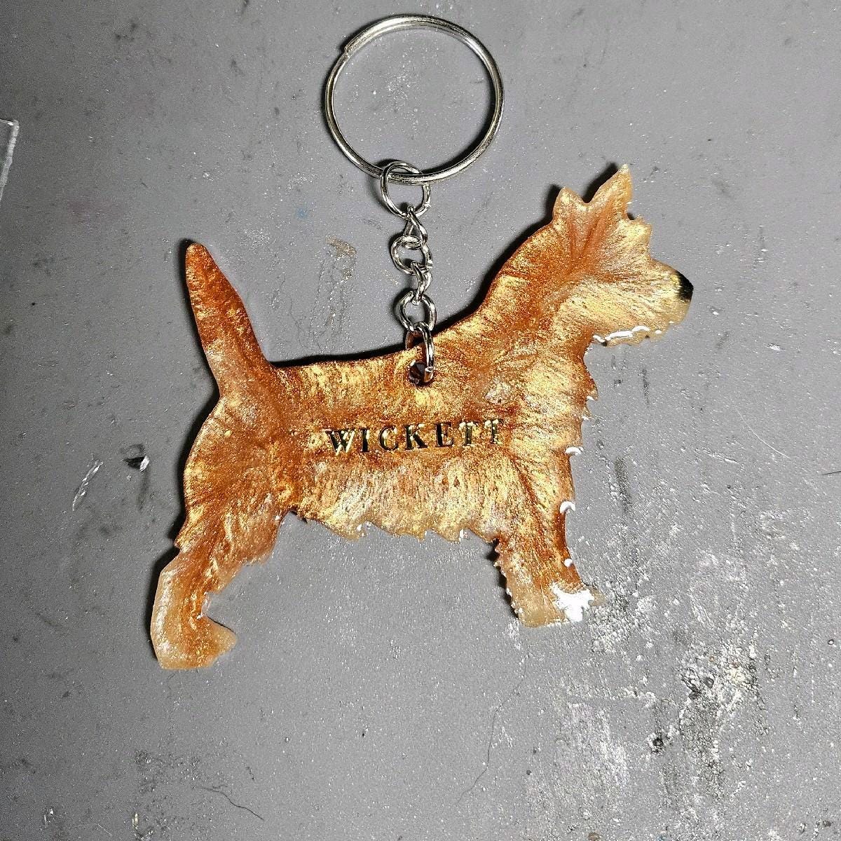 Customizable Resin Cairn Terrier / Westie- Keychain or 3D magnet (send photos or pick any color)