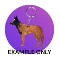 Customizable Resin Belgian Malinios - Keychain or 3D magnet (send photos or pick any color)