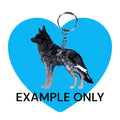 Customizable Resin - WOLF - Keychain or 3D magnet (send photos or pick any color)