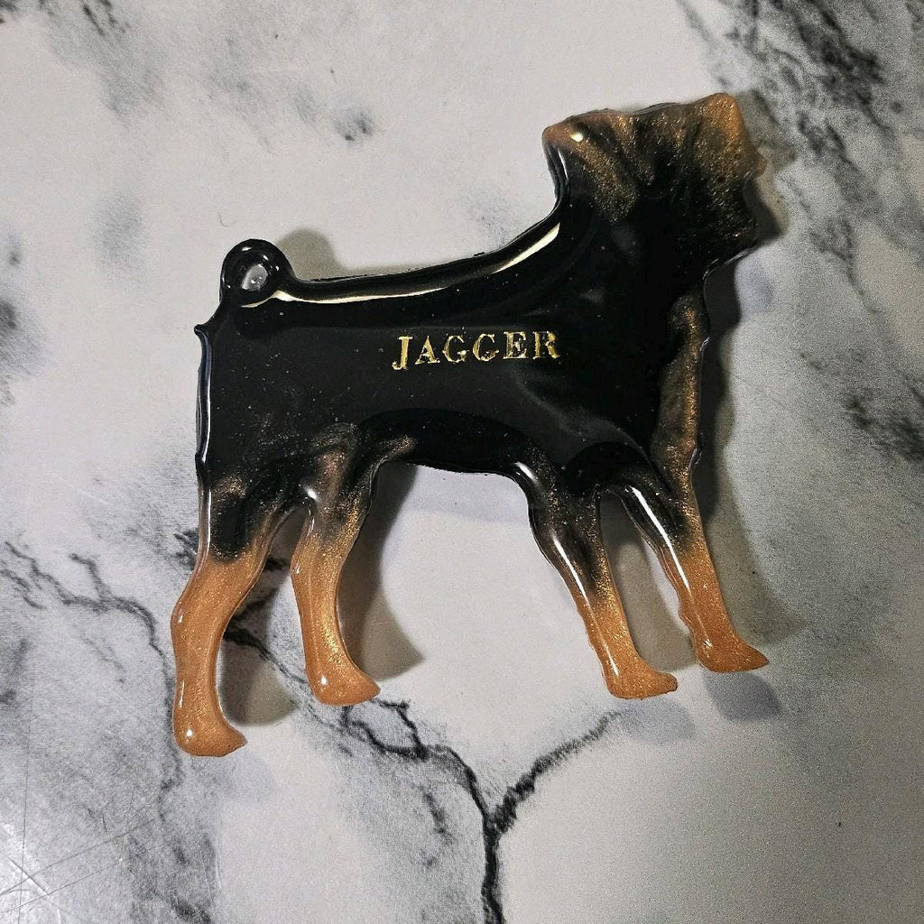 Customizable Resin Pug - Keychain or 3D magnet (send photos or pick any color)