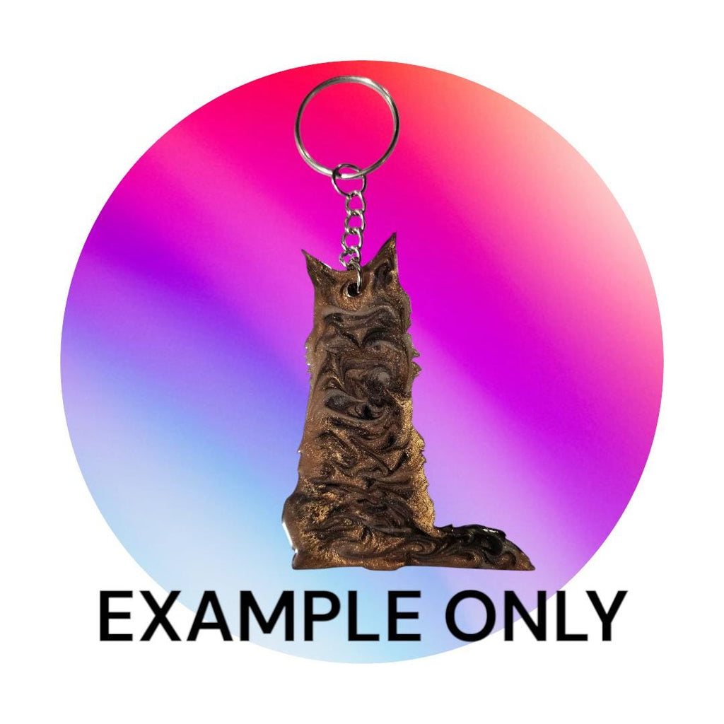 Customizable Resin CAT BREEDS - Keychain or 3D magnet (send photos or pick any color)