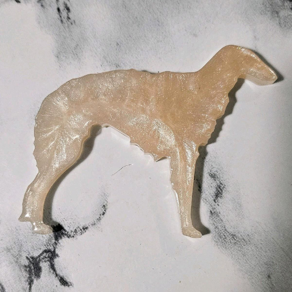 Customizable Resin Borzio - Keychain or 3D magnet (send photos or pick any color)