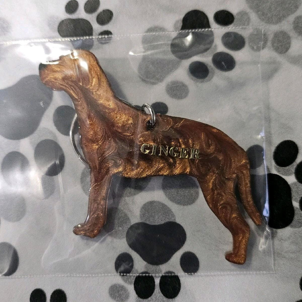 Customizable Resin Catahoula / Hunting dog- Keychain or 3D magnet (send photos or pick any color)