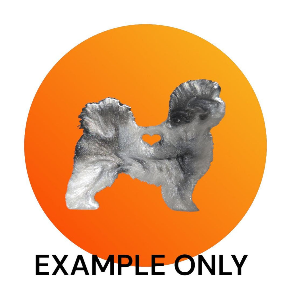 Customizable Resin Shihtzu/Llaso Apso - Keychain or 3D magnet (send photos or pick any color)