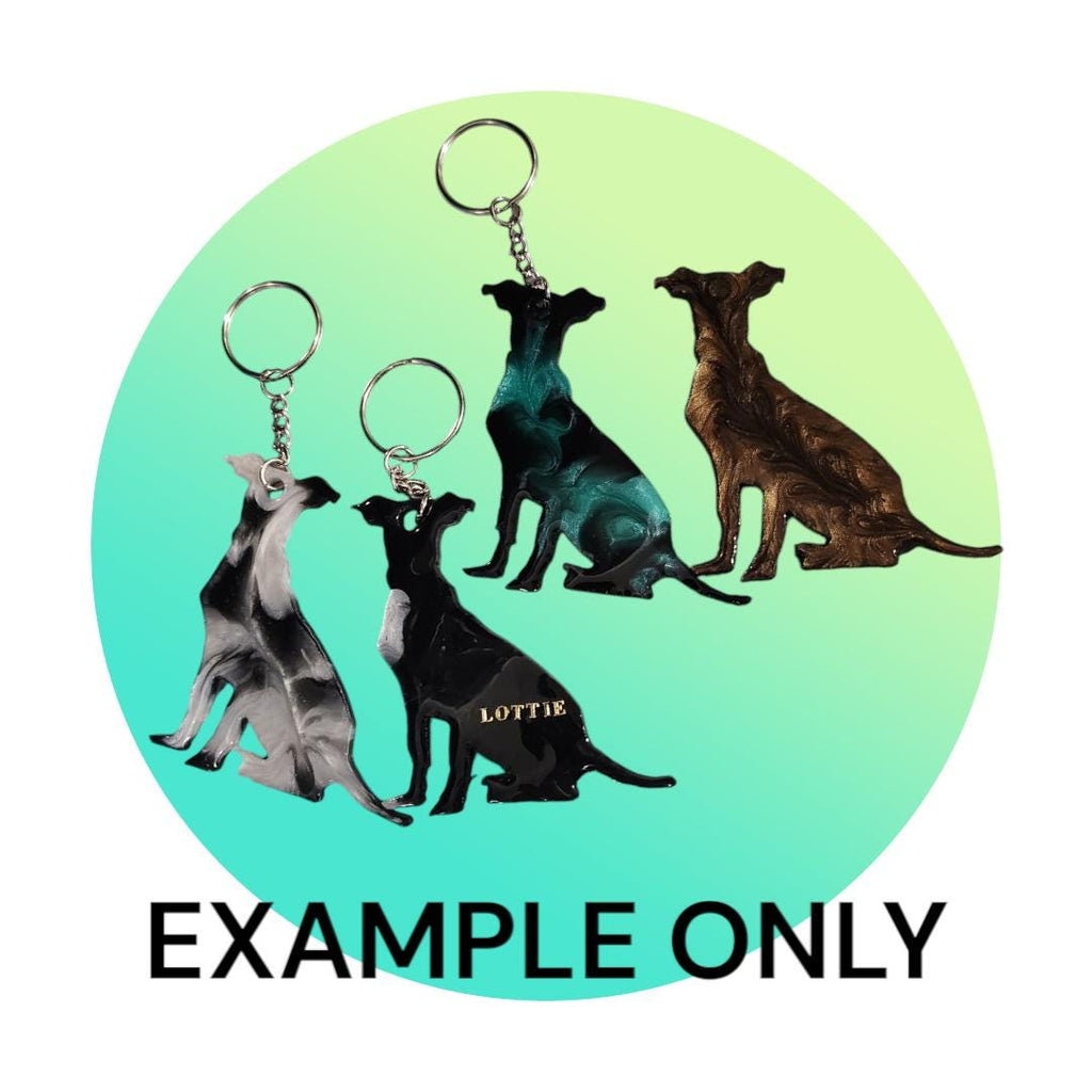 Customizable Resin Mixed Breed/General dog - Keychain or 3D magnet (send photos or pick any color)