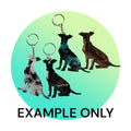 Customizable Resin Mixed Breed/General dog - Keychain or 3D magnet (send photos or pick any color)