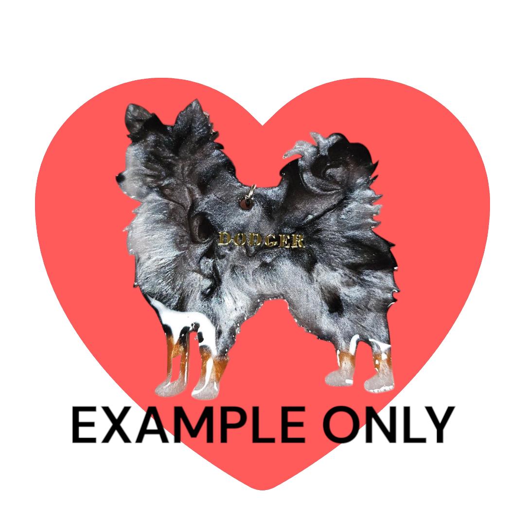 Customizable Resin Chihuahua - Keychain or 3D magnet (send photos or pick any color)