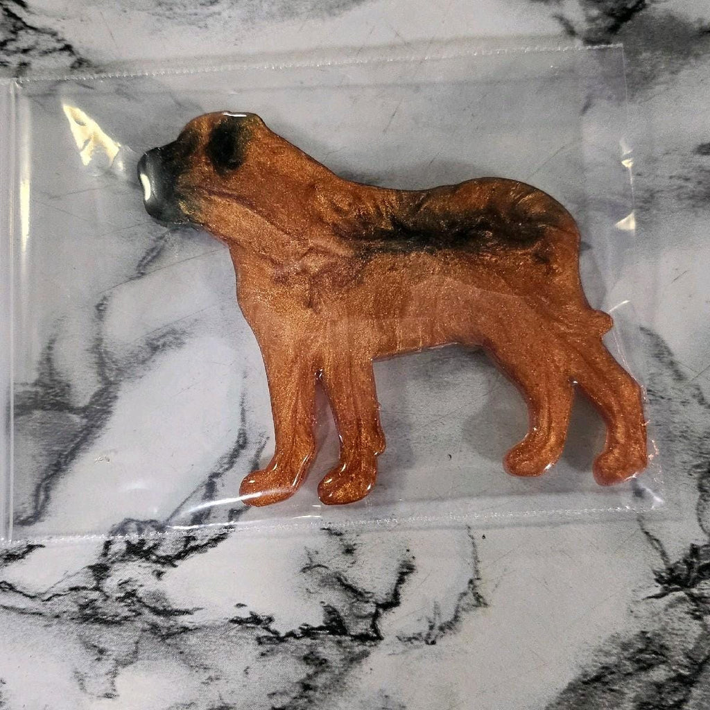 Customizable Resin Mastiff - Keychain or 3D magnet (send photos or pick any color)