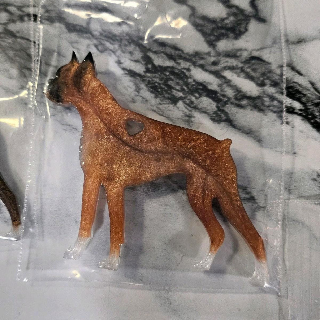 Customizable Resin Boxer - Keychain or 3D magnet (send photos or pick any color)