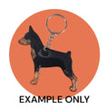 Customizable Resin Miniature Pinscher - Keychain or 3D magnet (send photos or pick any color)